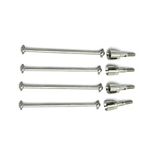 4x Silver Dog Bones Drive Shafts Wheel Axle For HSP 1/10 RC Truck 94111 94108 E
