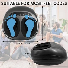 Electric Foot Massager with Heat&Vibration – Relieves Pain, Adjustable Intensity