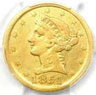 1851-D Liberty Gold Half Eagle $5 - PCGS VF Detail - Rare Dahlonega Coin!