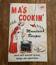 Ma's Cookin' Mountain Recipes Vintage Cookbook  by Sis & Jake 1966 Paperback