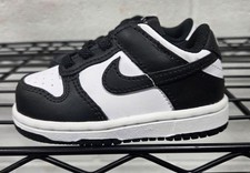Toddler's Nike Dunk Low "Panda" White/Black-White CW1589 100 - 5