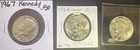 1967-1968-1969 Lot Of 3 Silver Kennedy Half Dollars ( 40% Silver)