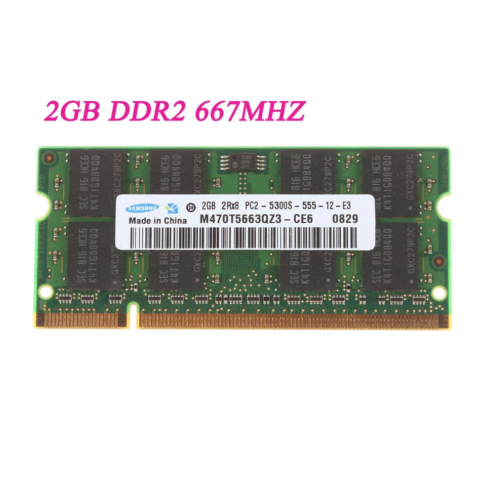 Samsung 1G/2/4/8GB DDR2 DDR3 5300 6400 10600 12800s SODIMM Laptop Memory RAM lot - Image 3 of 4