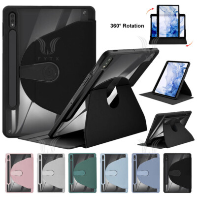 Für Samsung Galaxy Tab S9+ S9 FE S8 S7 A9+ A8 360° Rotating Ständer Smart Hülle