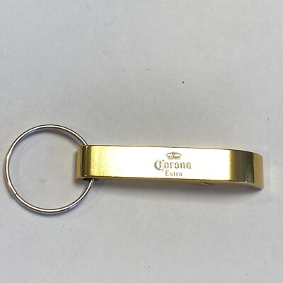 Corona Extra Beer Keychain Bottle Opener New Gold Colored
