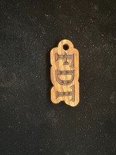 Free Shipping FDT wood laser engraved keychain