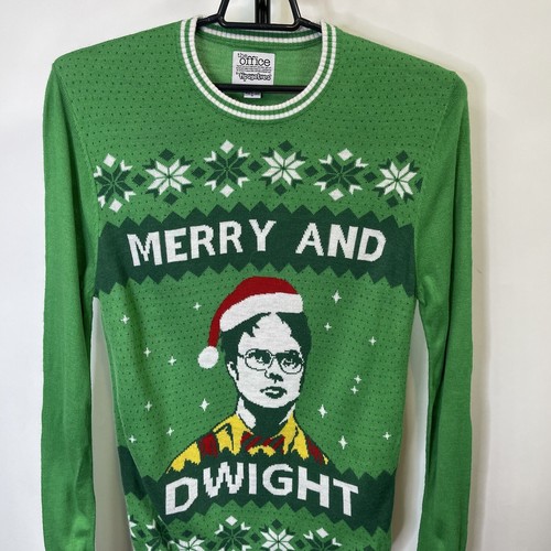 Tipsyevles The Office Dwight Christmas Sweater Size Medium Mens - Picture 2 of 4