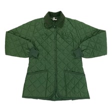 Lavenham Quilted Equestrian Jacket Womens Us Size 10 Green