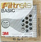 Filtrete Basic Air Cleaning Filter 90 Day Airflow 3M 10x10x1 (1count)