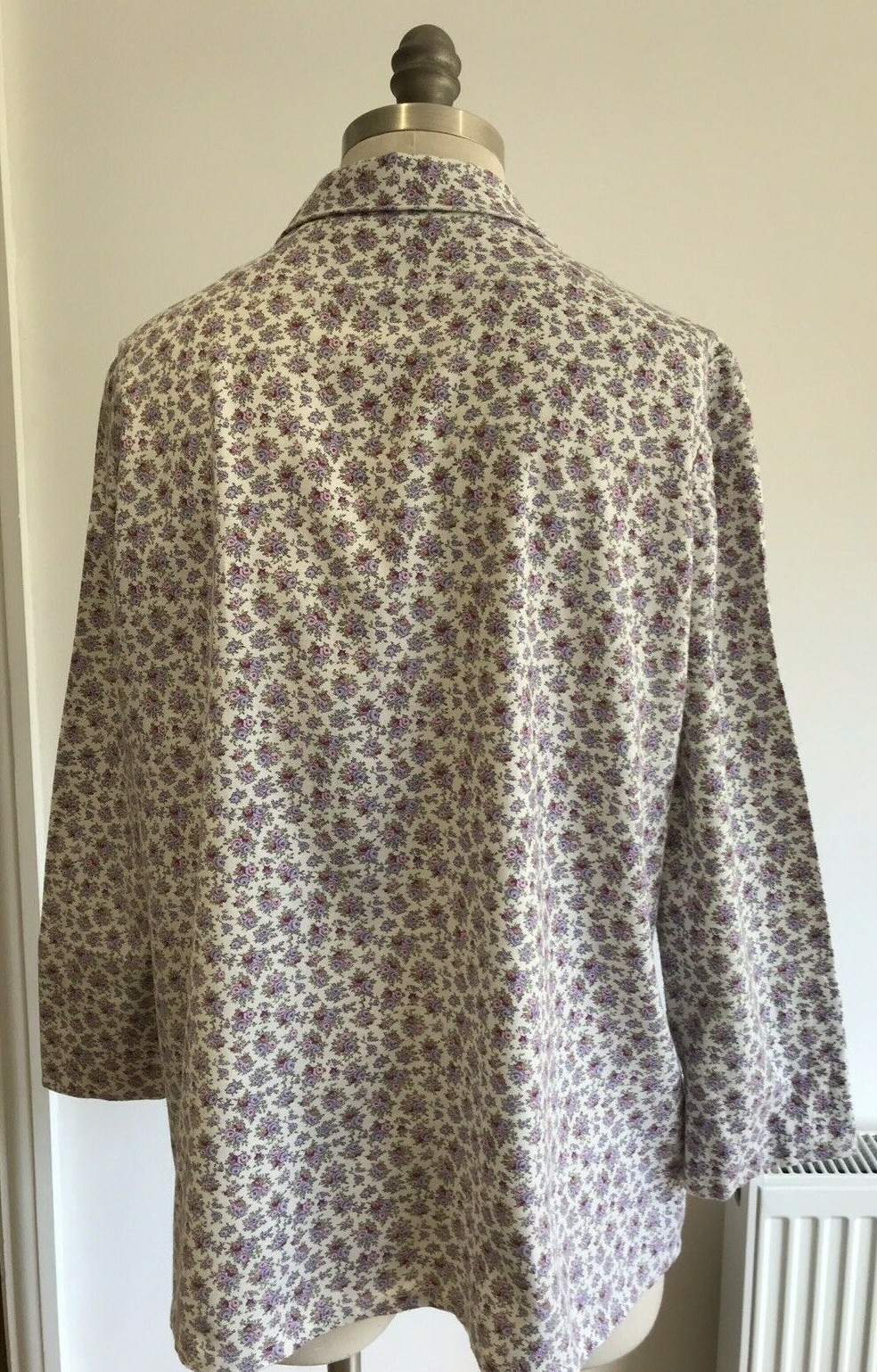Vintage Theatre Costume Viyella Floral Posy Blouse armpit to armpit 22" approx 2