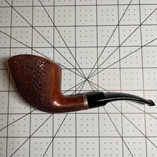 Mastro De Paja Fatta A Mano 0B Silver Unica Pesaro Rare Estate Pipe