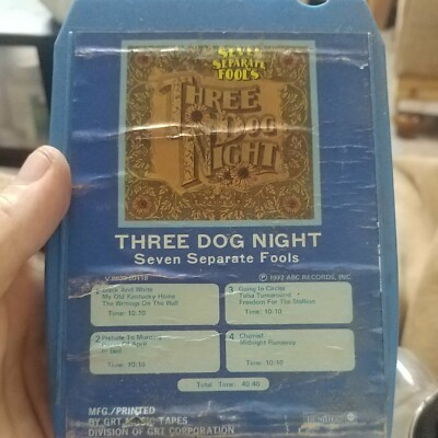 Seven Separate Fools-8 Track Tape-Three Dog Night-GRT-1972-Tested