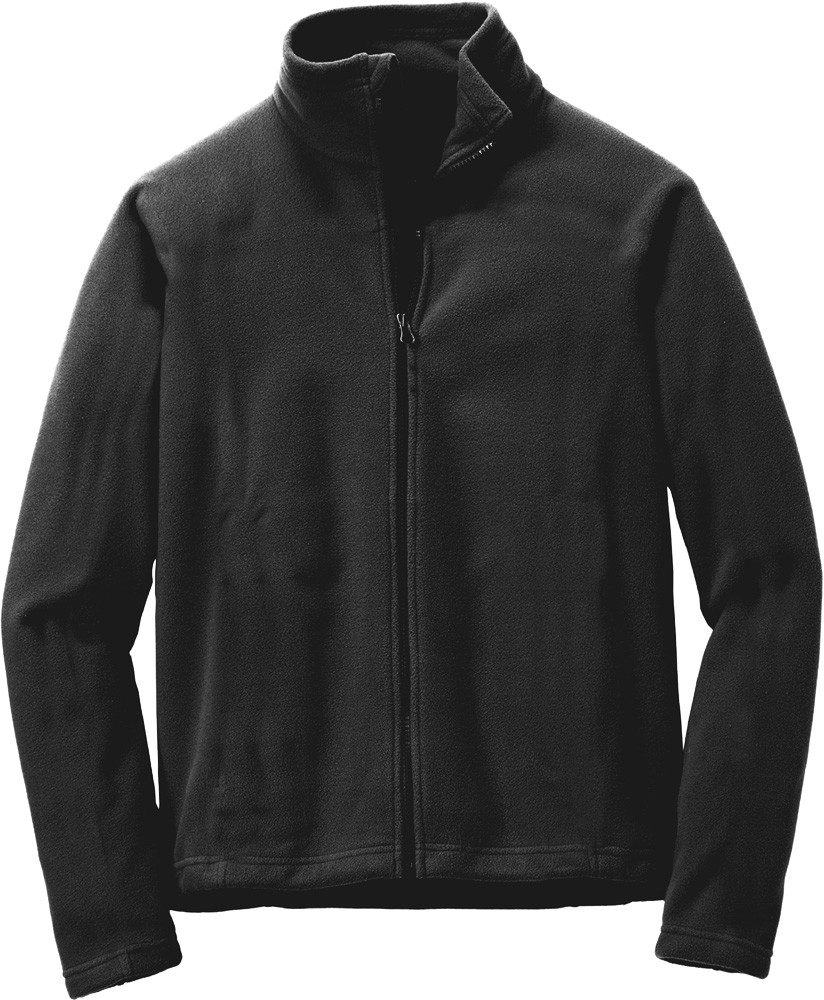 Mens Full Zip Fleece Jacket Black eBay