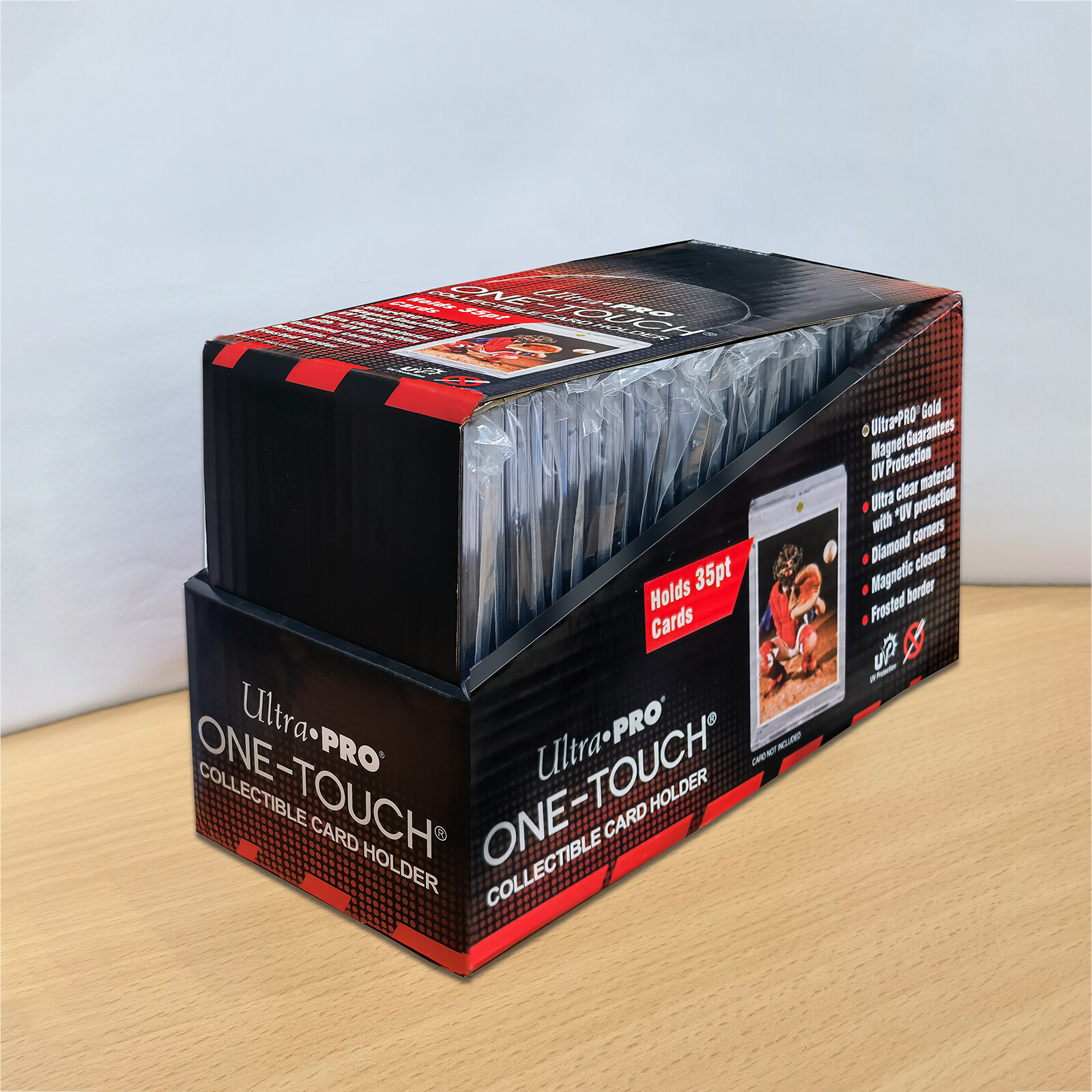 35pt One Touch Magnetic Trading Card Holder Ultra PRO UV Protection 25 50 Pack 