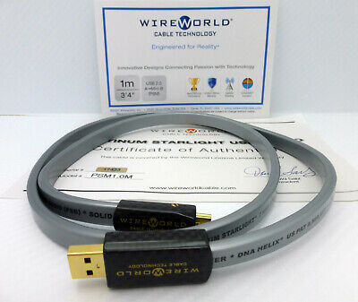 WireWorld Platinum Starlight 7 USB 1 meter A to mini-B | eBay WireWorld Platinum Starlight 7 USB 1 meter A to mini-B | eBay