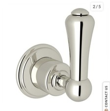 Rohl U.3774LS-PN/TO Perrin and Rowe Georgian Era Wall Valve Polished Nickel