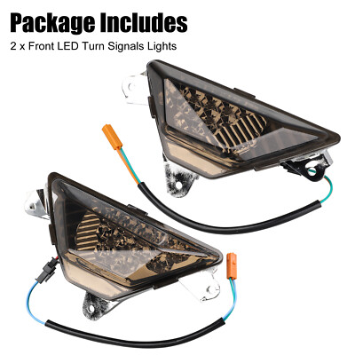 Front LED Turn Signals Light For KAWASAKI Ninja ZX-6R NINJA 250