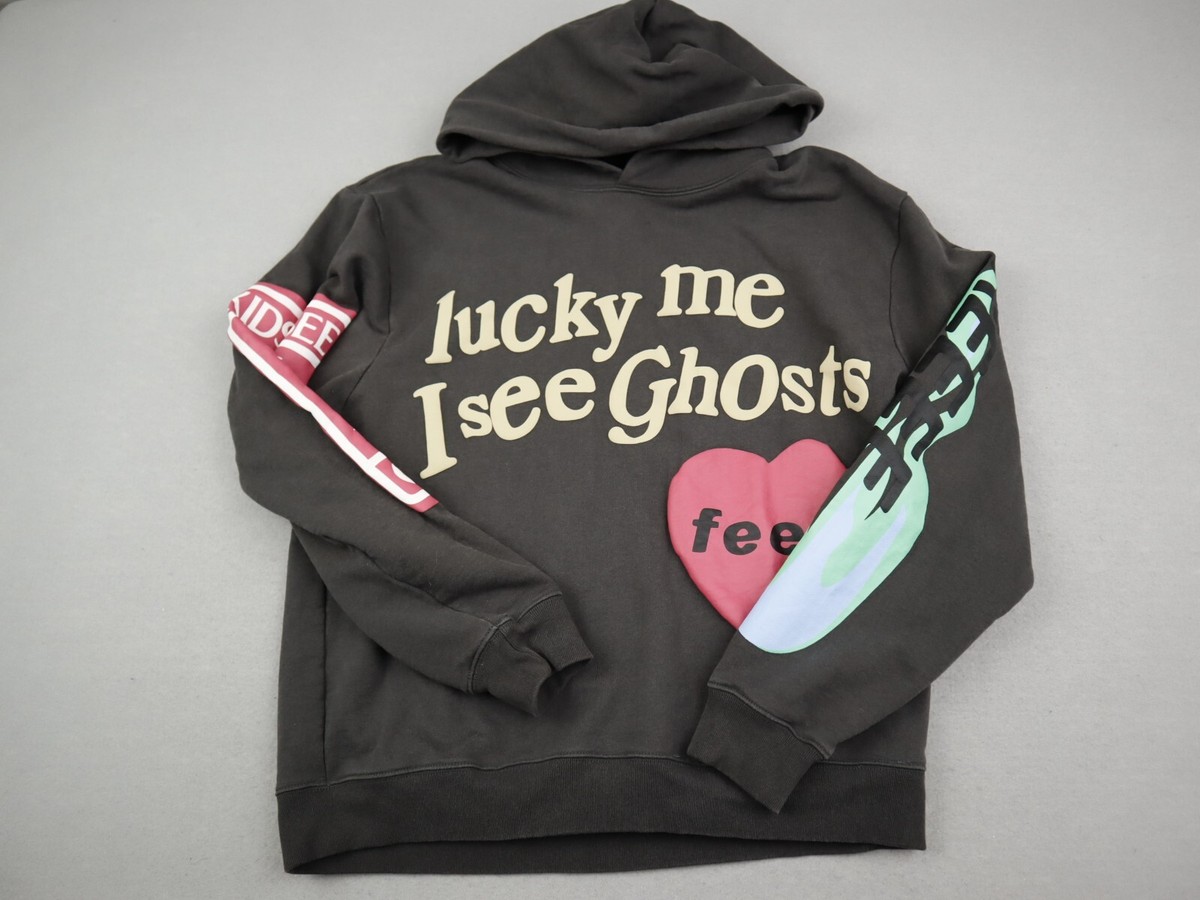 Kid Cudi Lucky Me Ghost Sweatshirt Kanye West Kid Cudi Hoodie Mens