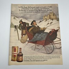 Drambuie Liqueur 1989 Vintage Print Ad 9.75"x12" McDermott clan doesn't get mail