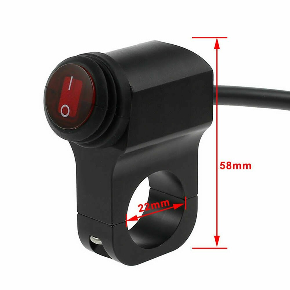 Motorcycle Switch Aluminum Alloy Electrical: On-off LED Handlebar On ...