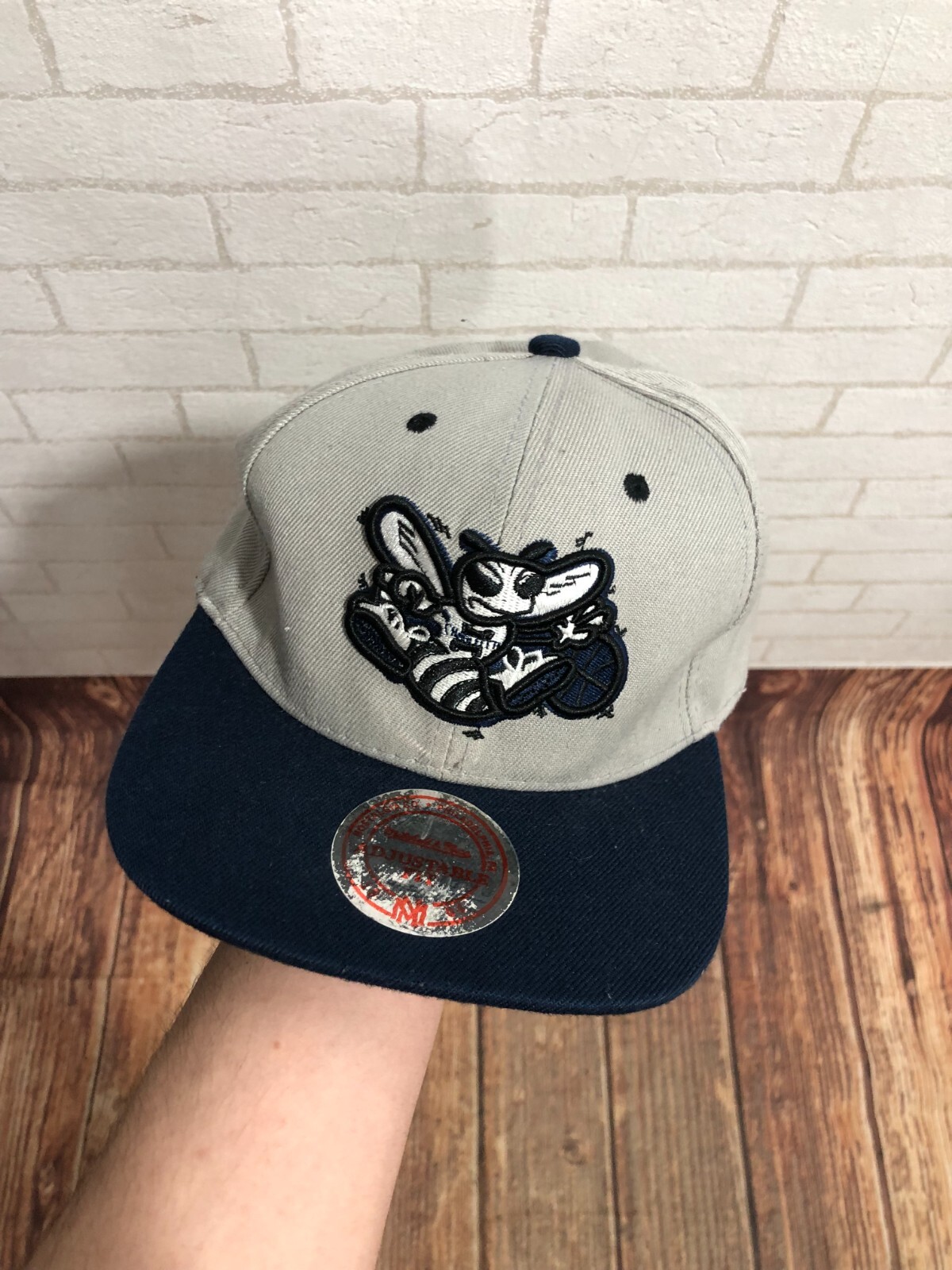 Vintage USA 90s Charlotte Hornets embroidered cap hat snapback NBA #12