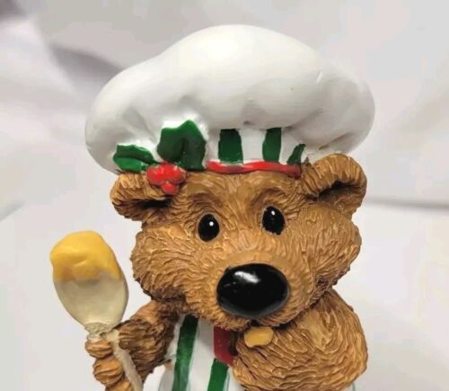 Rarissime statuine vintage Natale 4 orso da forno di Amy Wulfing Enesco 1993 - Foto 7 di 15