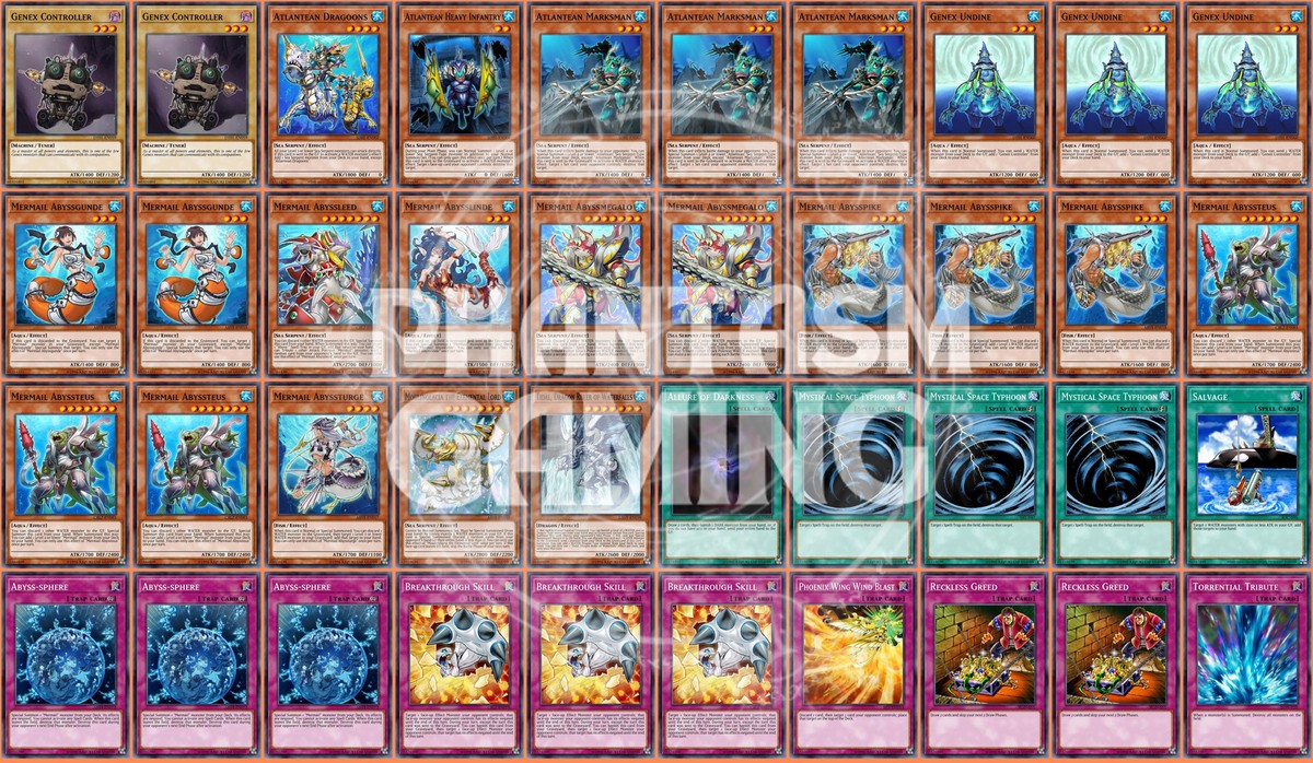 ジェミン タイ mernel メルネル トレカ Mermail Deck Atlantean Dragoons Marksman Heavy Infantry Yugioh | eBay