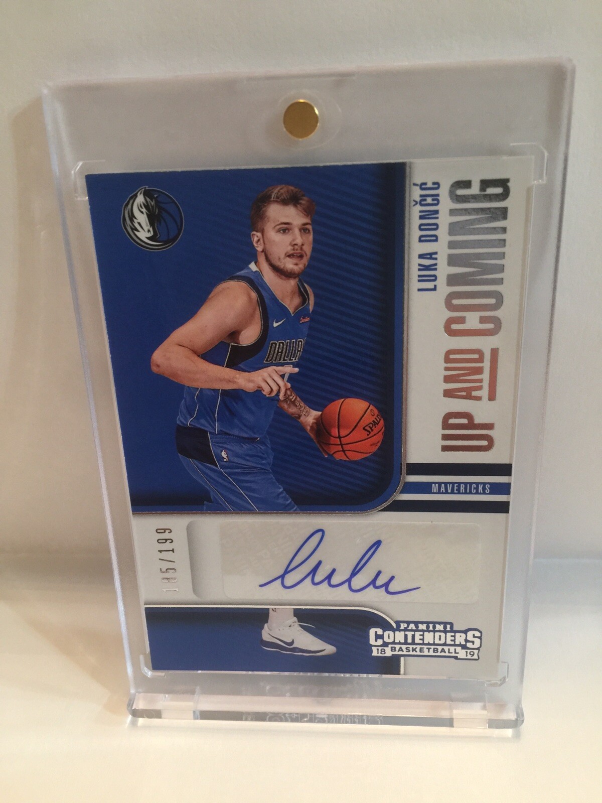 2018-19 Panini Contenders Up & Coming Luka Doncic RC AUTO 199 Mavericks 🔥🔥🔥🔥