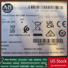 Factory Sealed AB 2711R-T7T PANELVIEW 800 7-INCH HMI TERMINAL US Free Tax