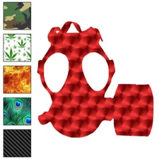 Gas Mask, Vinyl Decal Sticker, 40 Patterns & 3 Sizes, #6046