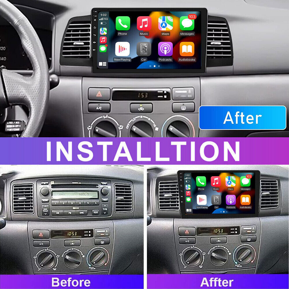 Cadre Tableau De Bord Radio 9 Pouces Pour Toyota Corolla Spacio 2001-2007 - Kit De Montage - 10