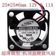 ADDA AD0212HB-K50 DC12V 0.11A 2-Wire Silent Cooling Fan