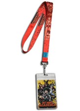 My Hero Academia Red Monochrome Lanyard W/ ID Badge Holder Anime Licensed NEW