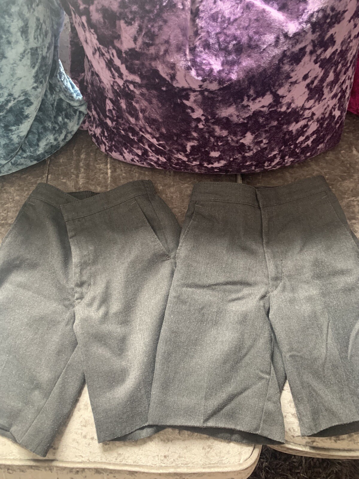 Boys Grey School Shorts Age 5-6 Waist 24