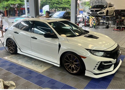 For Honda Civic FK7 FK8 Type-R FRP Front Splitter Lip Rear Diffuser Side Skirts - Picture 4 of 18