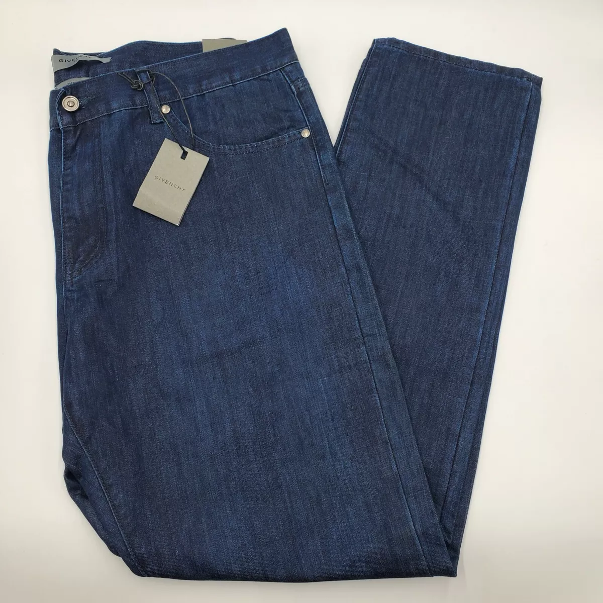 Givenchy Mens Jeans Size 40 x 32 Modern Fit Blue Designer 500