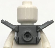 Lego New Flat Silver Minifigure Armor Shoulder Pads Front Stud 2 Back Studs Part