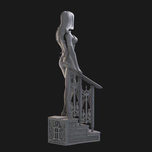 Selene Drink 1/24 1/18 3D Print Model Kit Unpainted Unassembled GK - Picture 2 of 5