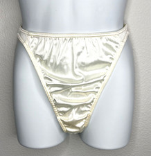 NWT 1999 Victoria's Secret Second Skin Satin Thong RARE Dated 06/99