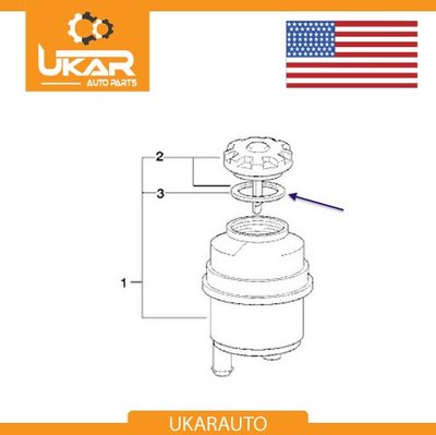 BMW Power Steering Oil ATF Reservoir Cap Seal 1128333 32411128333 6071