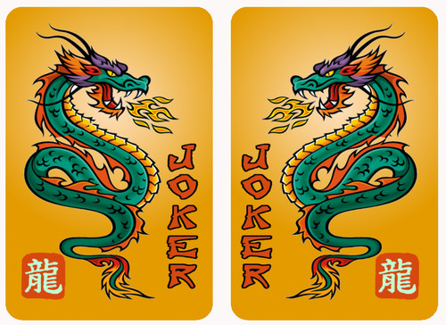 Mahjong Gioco Da Tavolo Mah Jongg Jong Mahjong 10 Joker Stickers Dragon - Set #807 ** Free Shipping Mahjong Rummy Game - Foto 14