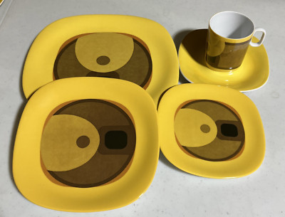 Vintage Block Langenthal Transition Evolution 5 Pc Place setting Mid-century