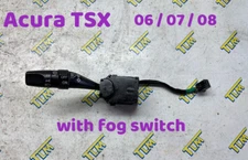 06-08 Acura TSX Headlight w FOG Turn Signal Switch Handle 2006 2007 2008 07 OEM