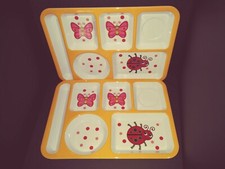 JCPenney Melamine Divided Children Plates set of 2 New