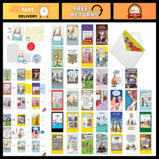 36 Assorted Funny Birthday Greeting Cards Bulk Set w/Envelopes - Edgy Humor for