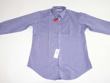 Pierre Cardin Men's Dress Shirt Size 16 - 34 / 35 NWT Blue Button Front