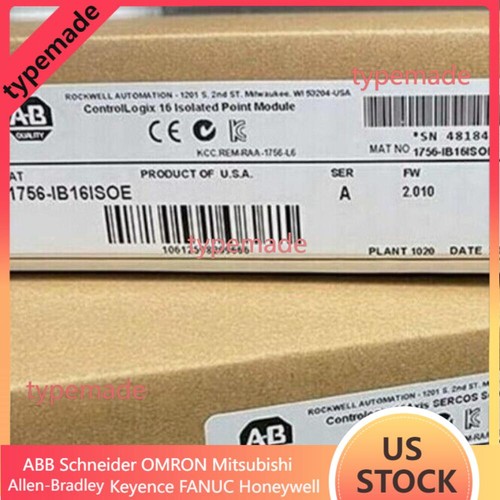 AB 1756-IB16ISOE / A ControlLogix 16 Point D/I Module Sealed US Free Tax