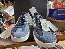 adidas Barreda JI2310 Navy White Orange Lace Up Men's Low Top Sneaker