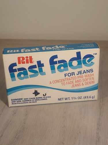 Vintage Rit Fast Fade for Jeans New 1.75 oz Concentrate Denim Pre-wash