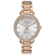 Citizen FE7043-55A Silhouette Crystal Eco-Drive Women's 36 mm Watch MSRP 395